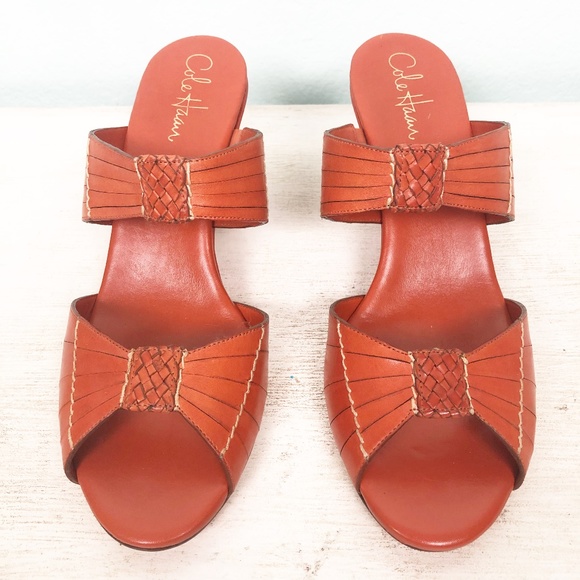 Cole Haan Shoes - new COLE HAAN burnt orange wedge heels size 10